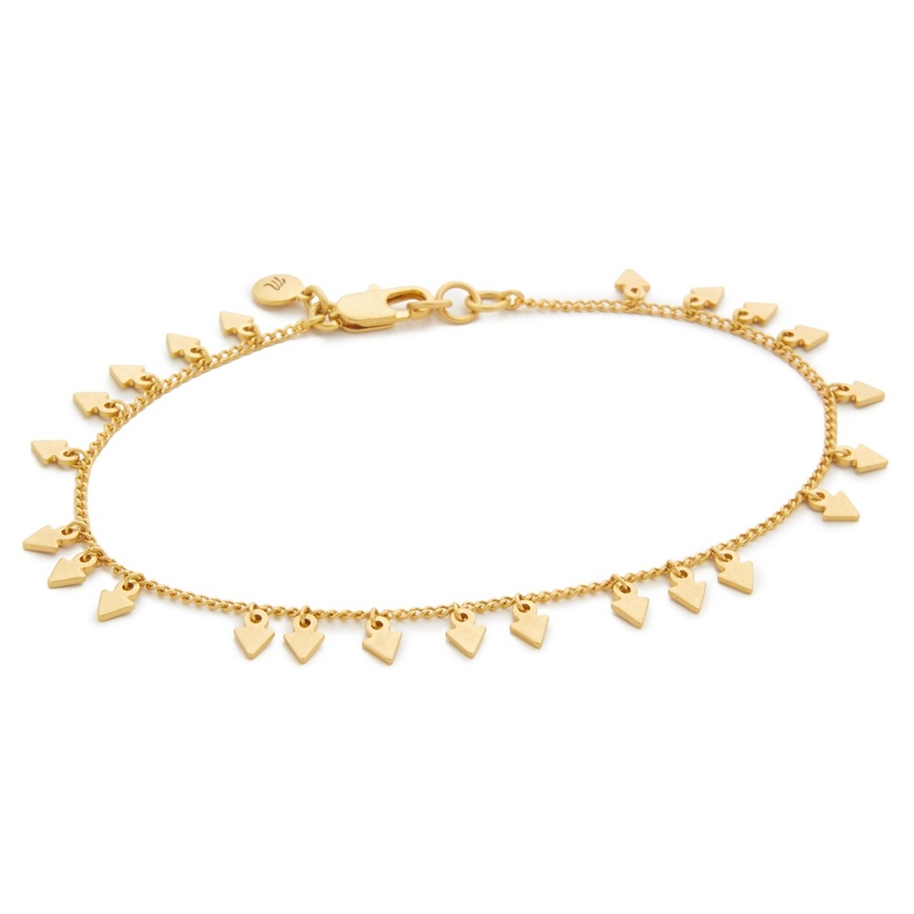 Madewell dancing arrow anklet